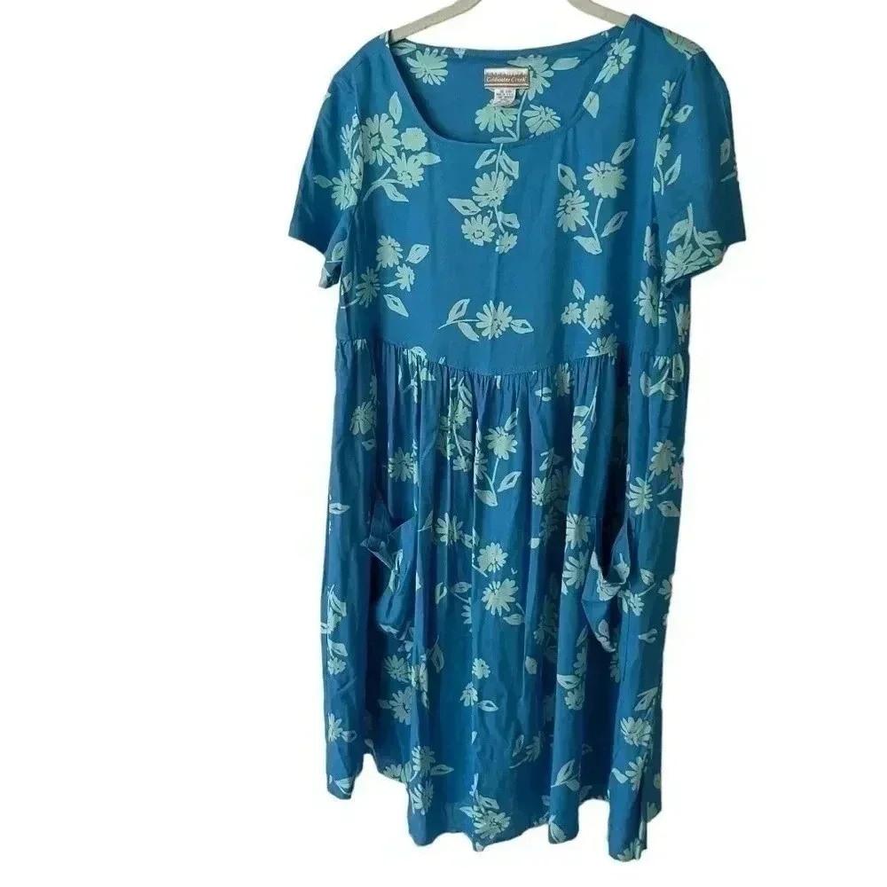 VINTAGE Coldwater Creek flower print Dress size S